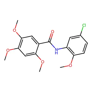 N-(5-chloro-2-methoxyphenyl)-2,4,5-trimethoxybenzamide structure