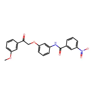 N-{3-[2-(3-methoxyphenyl)-2-oxoethoxy]phenyl}-3-nitrobenzamide structure