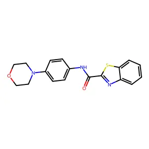 N-(4-Morpholinophenyl)benzo[d]thiazole-2-carboxamide structure