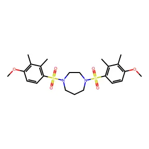 1,4-Bis(4-methoxy-2,3-dimethylbenzenesulfonyl)-1,4-diazepane structure