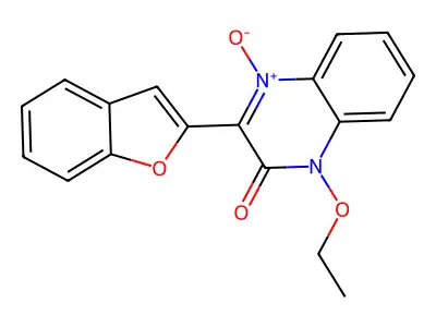 3-(1-Benzofuran-2-yl)-1-ethoxy-4-oxidoquinoxalin-4-ium-2-one structure