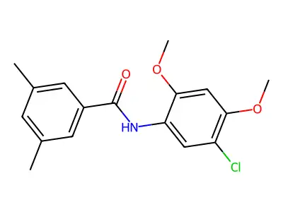 N-(5-chloro-2,4-dimethoxyphenyl)-3,5-dimethylbenzamide structure
