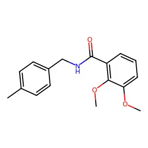 2,3-dimethoxy-N-(4-methylbenzyl)benzamide structure