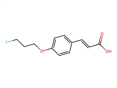 3-[4-(3-Fluoropropoxy)phenyl]prop-2-enoic acid structure