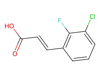 3-(3-Chloro-2-fluorophenyl)prop-2-enoic acid structure