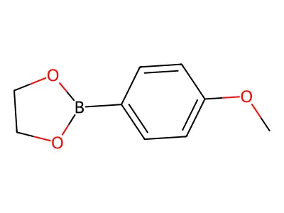2-(4-Methoxyphenyl)-1,3,2-dioxaborolane structure