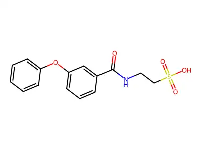N-(3-Phenoxybenzoyl)taurine structure