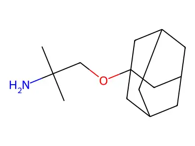 2-(Adamantan-1-yloxy)-1,1-dimethyl-ethylamine structure