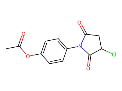4-(3-Chloro-2,5-dioxopyrrolidin-1-yl)phenyl acetate structure