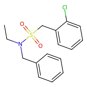 N-benzyl-1-(2-chlorophenyl)-N-ethylmethanesulfonamide structure
