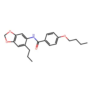4-butoxy-N-(6-propyl-1,3-benzodioxol-5-yl)benzamide structure