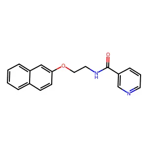 N-(2-naphthalen-2-yloxyethyl)pyridine-3-carboxamide structure