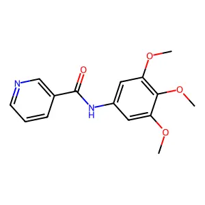 N-(3,4,5-trimethoxyphenyl)pyridine-3-carboxamide structure
