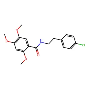 N-[2-(4-chlorophenyl)ethyl]-2,4,5-trimethoxybenzamide structure