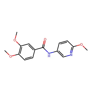 3,4-dimethoxy-N-(6-methoxypyridin-3-yl)benzamide structure
