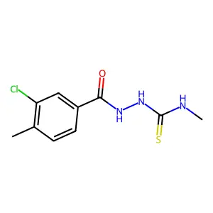 2-(3-chloro-4-methylbenzoyl)-N-methylhydrazinecarbothioamide structure