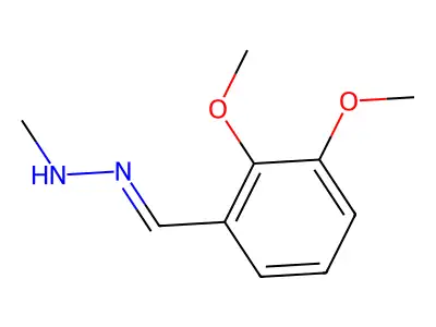 N-[(2,3-dimethoxyphenyl)methylideneamino]methanamine structure