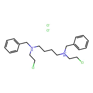 Benzylamine, N,N'-tetramethylenebis(N-(2-chloroethyl)-, dihydrochloride structure