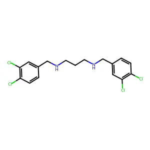 N(1),N(3)-Bis(3,4-dichlorobenzyl)-1,3-propanediamine structure