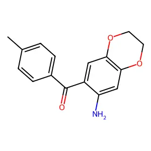 (7-Amino-2,3-dihydrobenzo[b][1,4]dioxin-6-yl)(p-tolyl)methanone structure