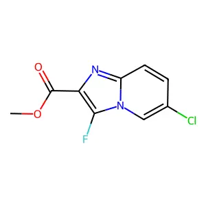 Methyl 6-chloro-3-fluoroimidazo[1,2-a]pyridine-2-carboxylate structure