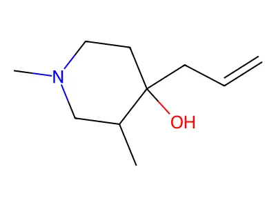 1,3-Dimethyl-4-prop-2-enylpiperidin-4-ol structure