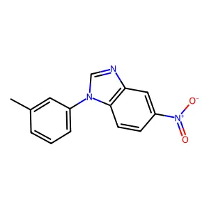 1-(3-methylphenyl)-5-nitro-1H-benzimidazole structure