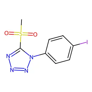 1-(4-Iodophenyl)-5-methylsulfonyltetrazole structure
