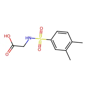 2-(3,4-Dimethylbenzenesulfonamido)acetic acid structure