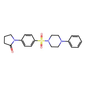 1-[4-(4-Phenylpiperazin-1-yl)sulfonylphenyl]pyrrolidin-2-one structure