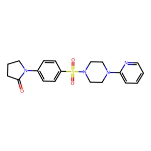 1-(4-{[4-(2-Pyridinyl)-1-piperazinyl]sulfonyl}phenyl)-2-pyrrolidinone structure