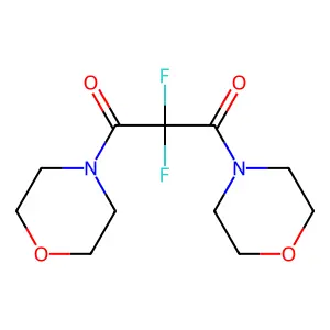 2,2-Difluoro-1,3-dimorpholin-4-ylpropane-1,3-dione structure