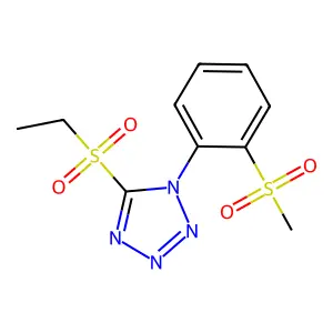 5-(ethylsulfonyl)-1-[2-(methylsulfonyl)phenyl]-1H-tetrazole structure