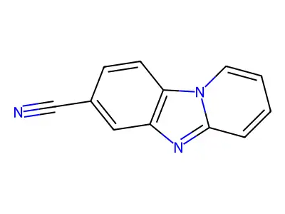 Pyrido[1,2-a]benzimidazole-7-carbonitrile structure