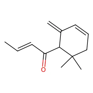 2-Buten-1-one, 1-(6,6-dimethyl-2-methylene-3-cyclohexen-1-yl)- structure
