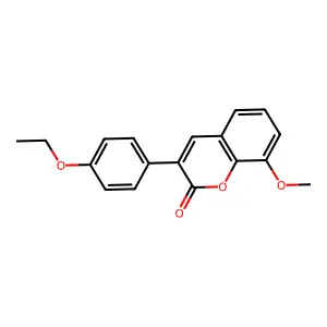3-(4-Ethoxyphenyl)-8-methoxychromen-2-one structure