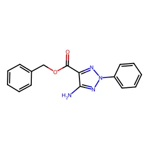 benzyl 5-amino-2-phenyl-2H-1,2,3-triazole-4-carboxylate structure