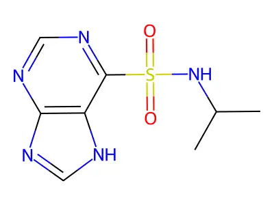 N-Isopropyl-9H-purine-6-sulfonamide structure