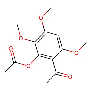 1,1'-[Methanediylbis(3,4,6-trichlorobenzene-2,1-diyl)]diethanone structure