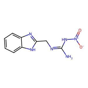 2-(1H-benzimidazol-2-ylmethyl)-1-nitroguanidine structure