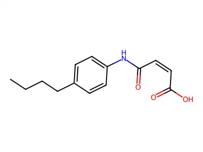 4'-Butylmaleanilic acid structure
