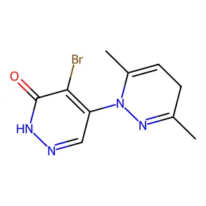 5'-Bromo-3,6-dimethyl-4H-[1,4'-bipyridazin]-6'(1'H)-one structure