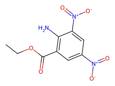 Ethyl 2-amino-3,5-dinitrobenzoate structure