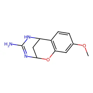 9-Methoxy-5,6-dihydro-2H-2,6-methano-1,3,5-benzoxadiazocin-4-amine structure