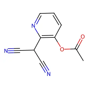 2-(Dicyanomethyl)pyridin-3-yl acetate structure