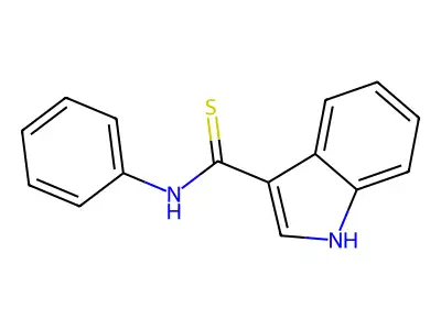 N-phenyl-1H-indole-3-carbothioamide structure