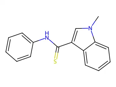 1-methyl-N-phenylindole-3-carbothioamide structure