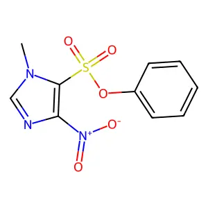 5-Phenoxysulfonyl-1-methyl-4-nitroimidazole structure