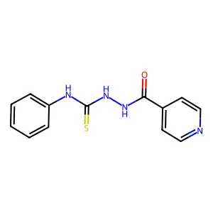 2-isonicotinoyl-N-phenylhydrazinecarbothioamide structure