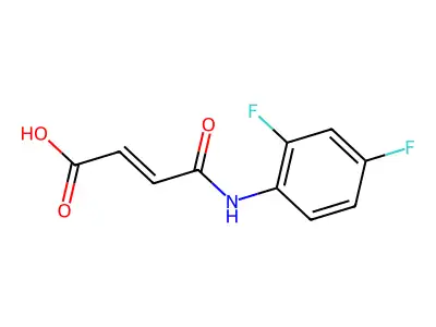 4-((2,4-Difluorophenyl)amino)-4-oxo-2-butenoic acid structure